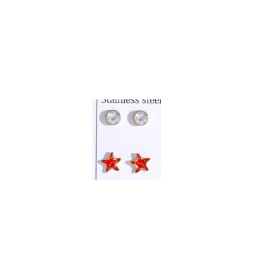 Pendientes acero Dorado...