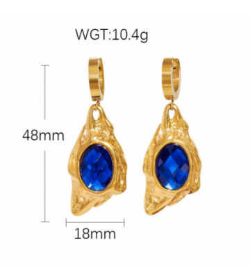 Pendientes acero Dorado...