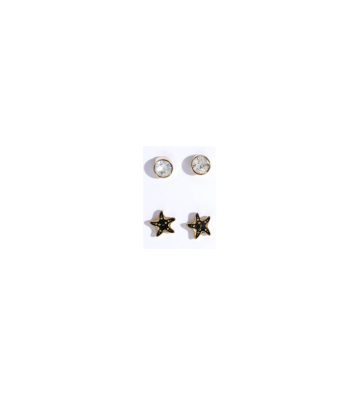 Pendientes acero  Dorado...