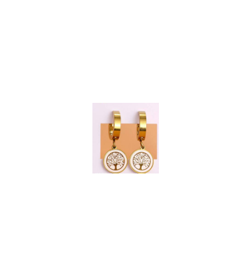 Pendientes acero  Dorado...