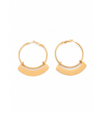 Pendientes acero  Dorado...