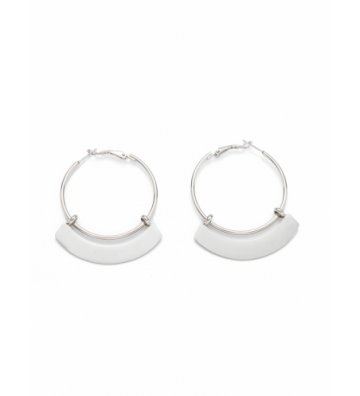 Pendientes acero  Plateado...
