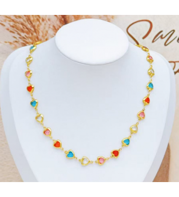Collares acero Dorado...