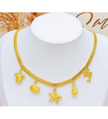 Collares acero Dorado...