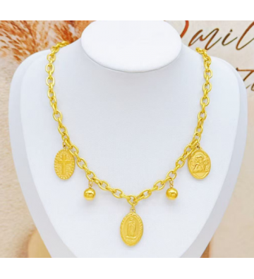 Collares acero Dorado...