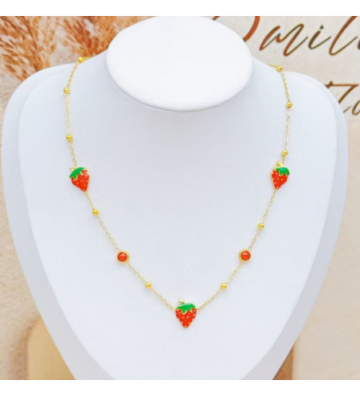 Collares acero Dorado...