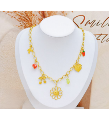 Collares acero Dorado...