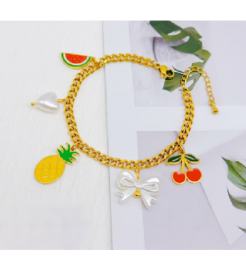 Pulseras brazaletes acero...