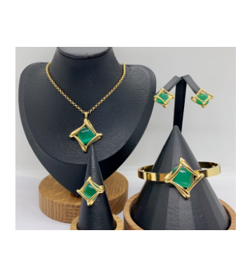 Collares acero Dorado...
