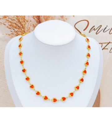 Collares acero Dorado...