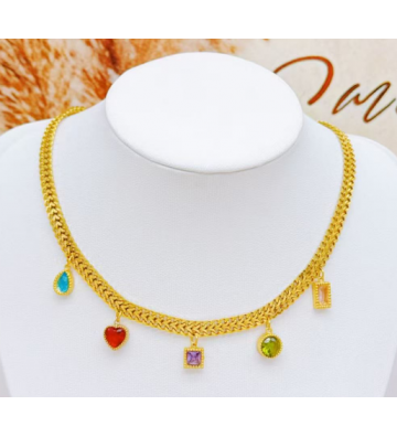 Collares acero Dorado...