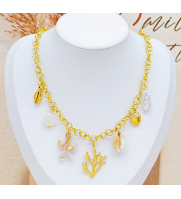 Collares acero Dorado...