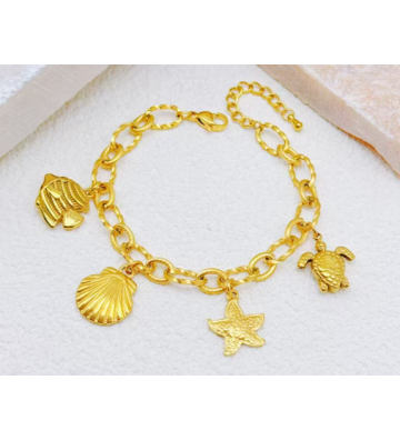Pulseras brazaletes acero...