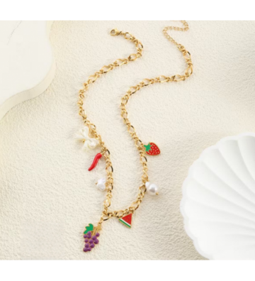 Collares acero Dorado...