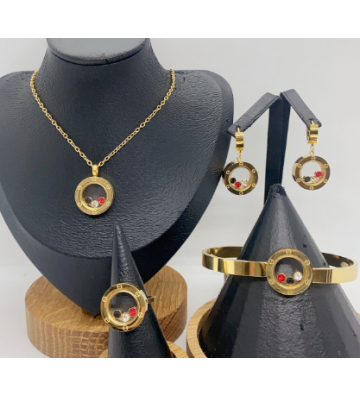 Collares acero Dorado...