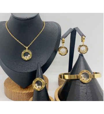 Collares acero Dorado...