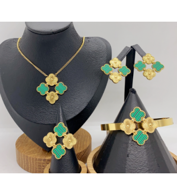 Pendientes acero Dorado...