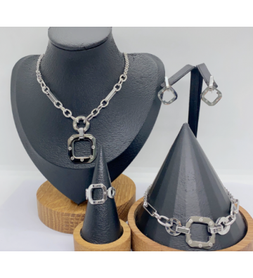 Collares acero Dorado...