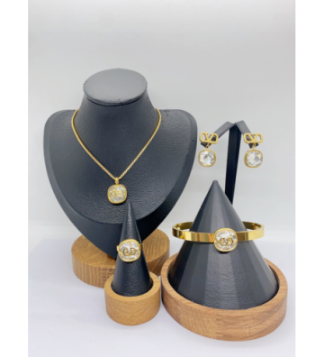 Collares acero Dorado...