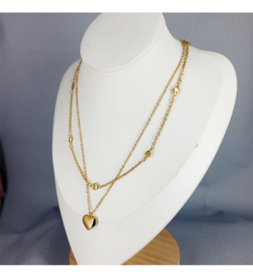 Collares acero Dorado...