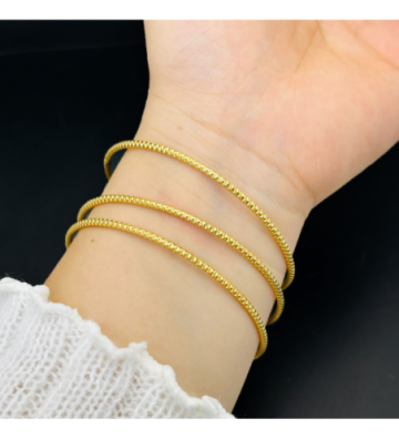 Pulseras brazaletes acero...