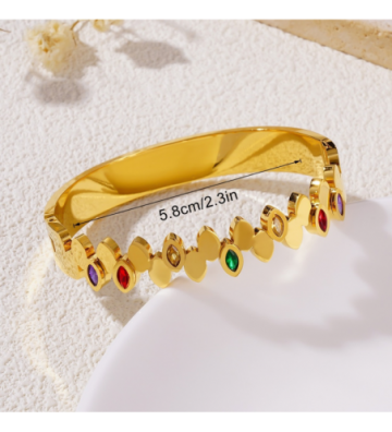 Pulseras brazaletes acero...