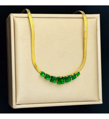 Collares acero Dorado...