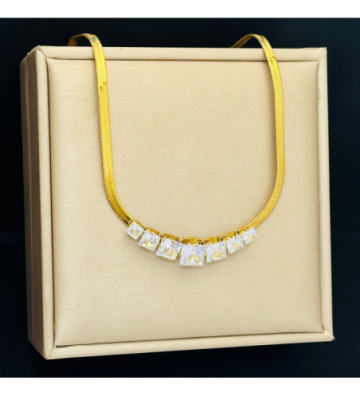 Collares acero Dorado...