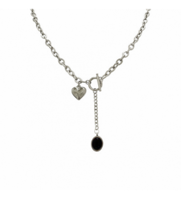 Collares acero Plateado...