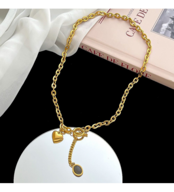 Collares acero Dorado...