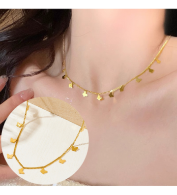 Collares acero Dorado...