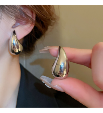 Pendientes acero Plateado...