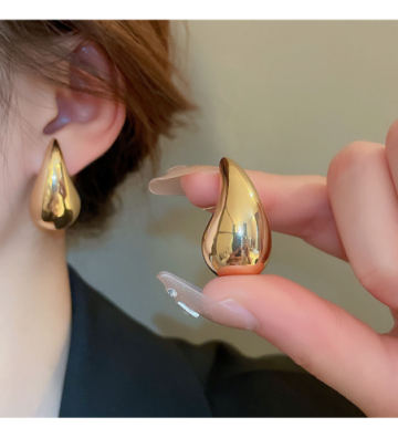 Pendientes acero Dorado...