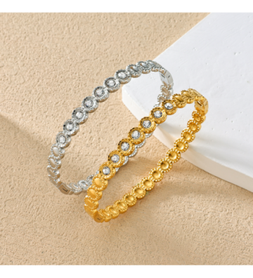 Pulseras brazaletes acero...
