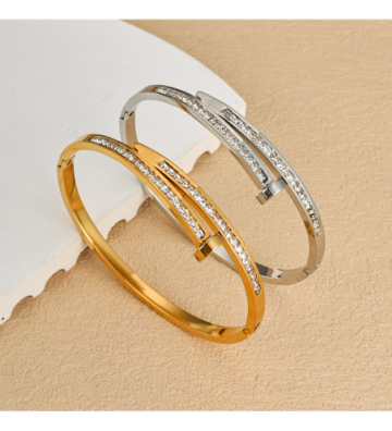 Pulseras brazaletes acero...