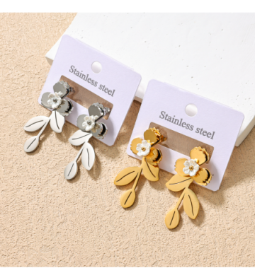 Pendientes acero Plateado...