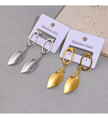 Pendientes acero Dorado...
