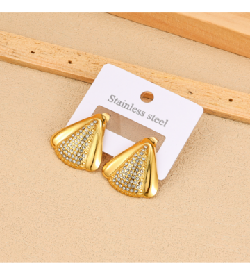 Pendientes acero Dorado...
