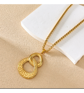 Collares acero Dorado...