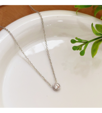 Collares acero Plateado...
