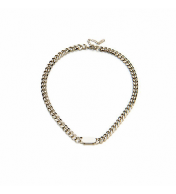 Collares acero Plateado...