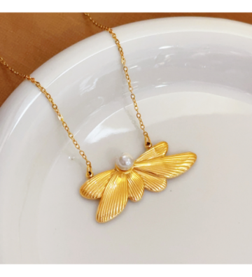 Collares acero Dorado...