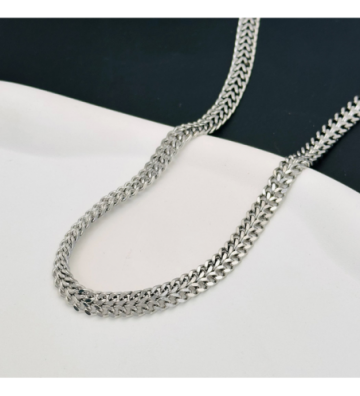 Collares acero Plateado...