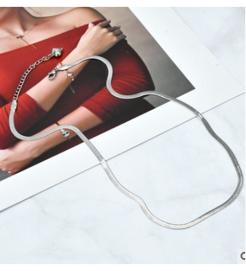 Collares acero Plateado...