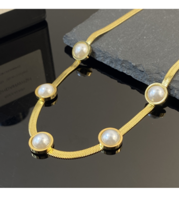 Collares acero Dorado...