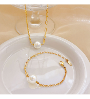 Collares acero Dorado...