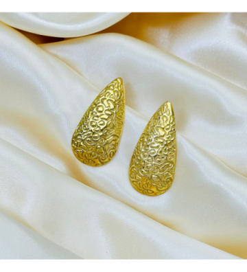 Pendientes acero Dorado...