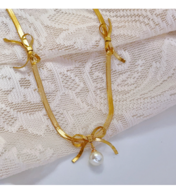 Collares acero Dorado...