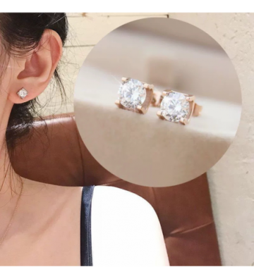 Pendientes acero Oro rosa...
