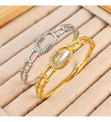 Pulseras brazaletes acero...
